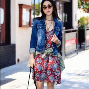 Madewell Silk Trapeze Cami Dress